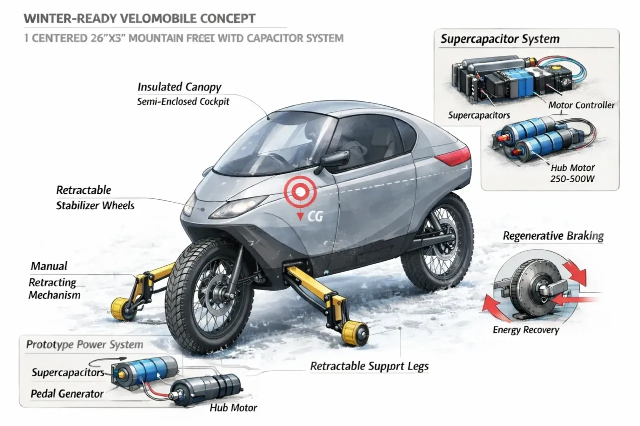 Concept de vélomobile